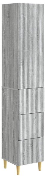 Szekrény szett 2 pcs Szürke Sonoma 33 x 34,5 x 90 cm Szerelt Fa