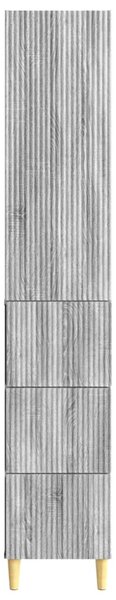 Szekrény szett 2 pcs Szürke Sonoma 33 x 34,5 x 90 cm Szerelt Fa