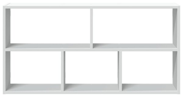 Fehér szerelt fa fali polc 100 x 25 x 50 cm