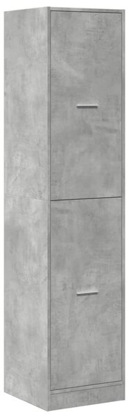 Betonszürke szerelt fa patikaszekrény 40 x 41 x 174,5 cm