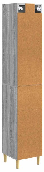 Szekrény szett 2 pcs Szürke Sonoma 33 x 34,5 x 90 cm Szerelt Fa