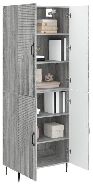 Szekrény szett 2 pcs Szürke Sonoma 66 x 34,5 x 89,5 cm