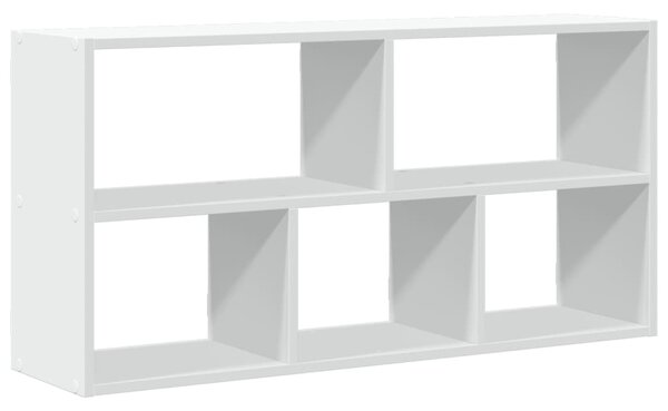 Fehér szerelt fa fali polc 100 x 25 x 50 cm