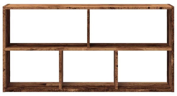 Antik fa színű szerelt fa fali polc 100 x 25 x 50 cm