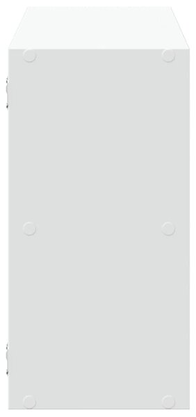 Fehér szerelt fa fali polc 100 x 25 x 50 cm