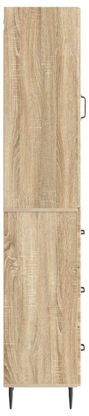 Szekrény szett 2 pcs Sonoma Tölgy 33 x 34,5 x 90 cm Szerelt Fa