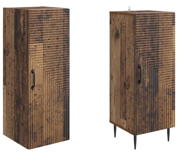 Szekrény szett 2 pcs Antik Fa 33 x 34,5 x 89,5 cm Szerelt Fa
