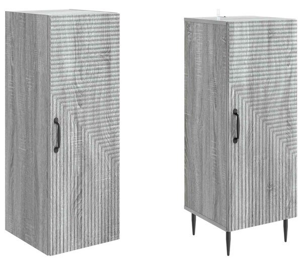 Szekrény szett 2 pcs Szürke Sonoma 33 x 34,5 x 89,5 cm