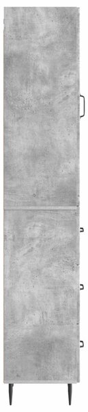 Szekrény szett 2 pcs Betonszürke 33 x 34,5 x 90 cm Szerelt Fa