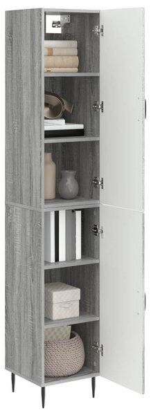 Szekrény szett 2 pcs Szürke Sonoma 33 x 34,5 x 89,5 cm