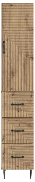 Szekrény szett 2 pcs Kézműves Tölgy 33 x 34,5 x 90 cm