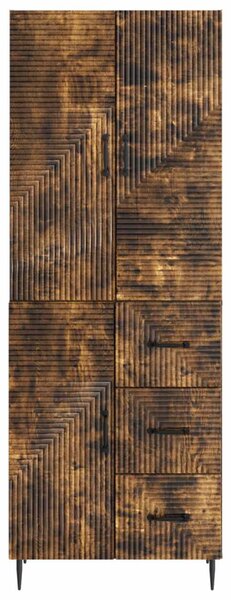 Szekrény szett 2 pcs Füstös Tölgy 66 x 34,5 x 89,5 cm