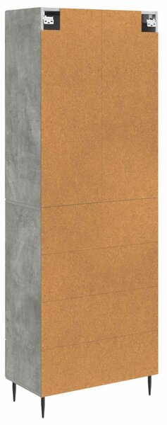Szekrény szett 2 pcs Betonszürke 66 x 34,5 x 89,5 cm Szerelt Fa
