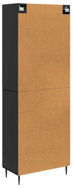Szekrény szett 2 pcs Fekete 66 x 34,5 x 89,5 cm Szerelt Fa