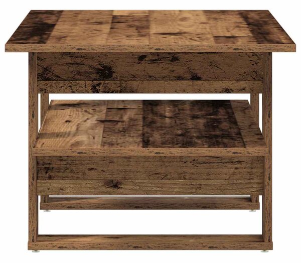 Antik fa színű szerelt fa dohányzóasztal 102 x 55 x 42 cm