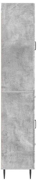 Szekrény szett 2 pcs Betonszürke 66 x 34,5 x 89,5 cm Szerelt Fa