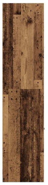 Antik fa színű szerelt fa patikaszekrény 30 x 41 x 174,5 cm
