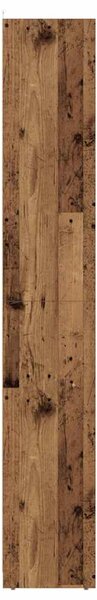 Antik fa színű szerelt fa fürdőszobaszekrény 30 x 30 x 183,5 cm