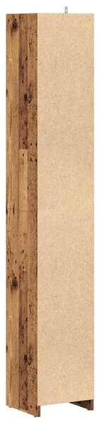 Antik fa színű szerelt fa fürdőszobaszekrény 30 x 30 x 183,5 cm