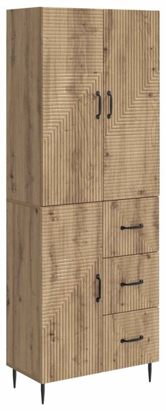 VidaXL Szekrény szett 2 pcs Kézműves Tölgy 66 x 34,5 x 89,5 cm