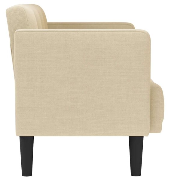 Krém szövet loveseat kanapé 111 cm