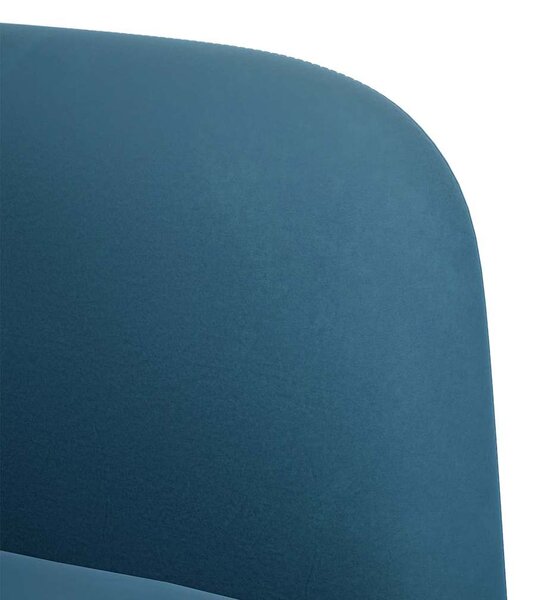 VidaXL kék bársony loveseat kanapé 109 cm
