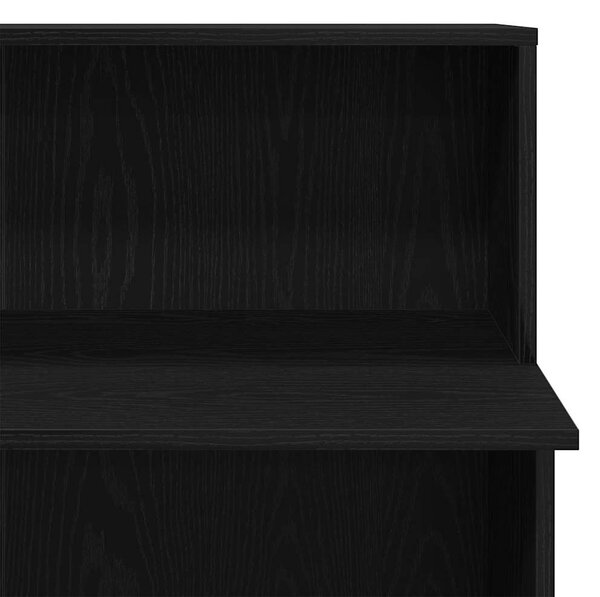 Recepciós pult fekete 100x50x103,5 cm szerelt fa