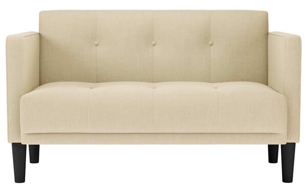 Krém szövet loveseat kanapé 111 cm
