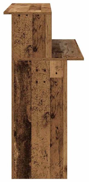 Recepciós pult antik fa 100x50x103,5 cm szerelt fa