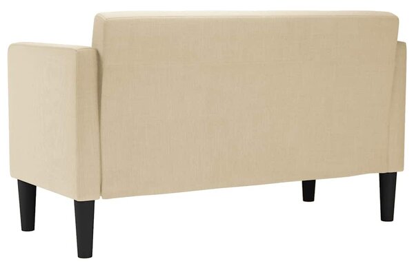 Krém szövet loveseat kanapé 111 cm