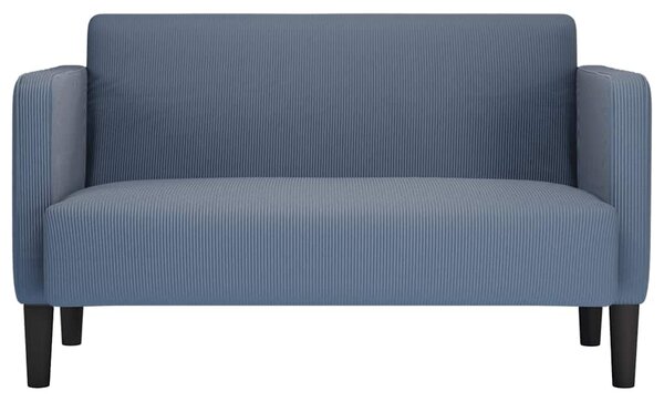 Kék kordbársony szövet loveseat kanapé 109 cm