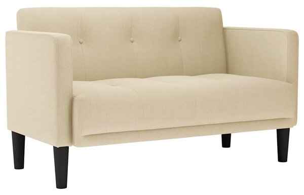 Krém szövet loveseat kanapé 111 cm