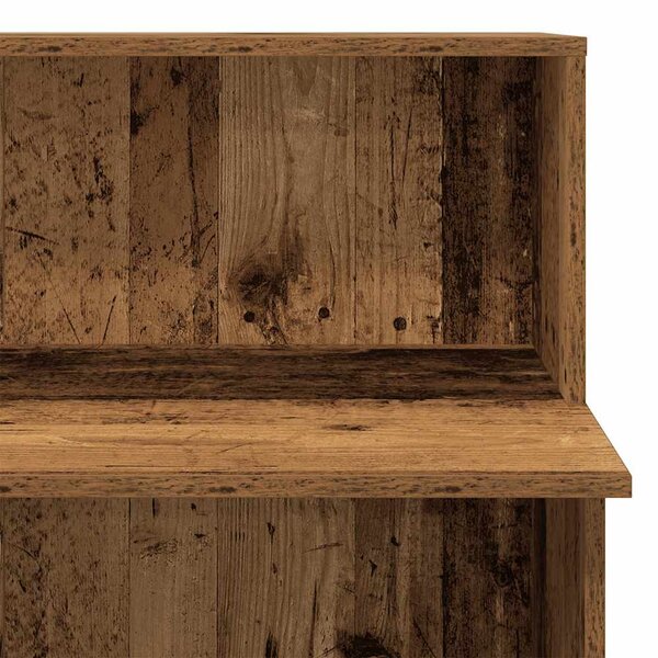 Recepciós pult antik fa 100x50x103,5 cm szerelt fa