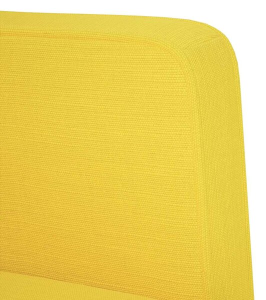 Sárga szövet loveseat kanapé 111 cm