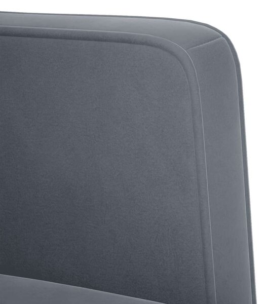 VidaXL sötétszürke bársony loveseat kanapé 111 cm