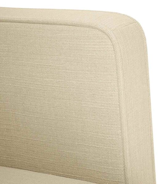 Krém szövet loveseat kanapé 111 cm