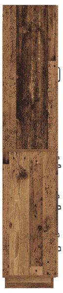 Szekrény szett 2 pcs Antik Fa 66 x 34,5 x 87 cm Szerelt Fa