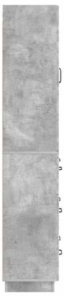 Szekrény szett 2 pcs Betonszürke 66 x 34,5 x 87 cm Szerelt Fa