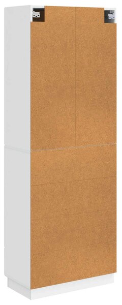 Szekrény szett 2 pcs Magasfényű Fehér 66 x 34,5 x 87 cm