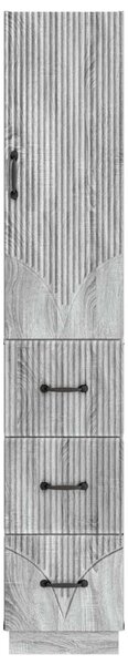 Szekrény szett 2 pcs Szürke Sonoma 33 x 34,5 x 87 cm Szerelt Fa