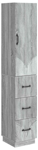 Szekrény szett 2 pcs Szürke Sonoma 33 x 34,5 x 87 cm Szerelt Fa