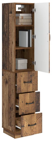 Szekrény szett 2 pcs Antik Fa 33 x 34,5 x 87 cm Szerelt Fa