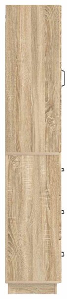 Szekrény szett 2 pcs Sonoma Tölgy 33 x 34,5 x 87 cm Szerelt Fa