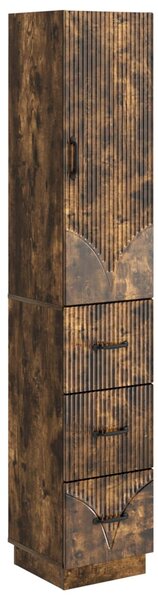 Szekrény szett 2 pcs Füstös Tölgy 33 x 34,5 x 87 cm Szerelt Fa