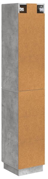 Szekrény szett 2 pcs Betonszürke 33 x 34,5 x 87 cm Szerelt Fa