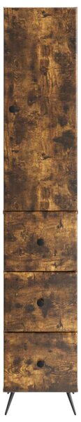 Szekrény szett 2 pcs Füstös Tölgy 34,5 x 34,5 x 90 cm