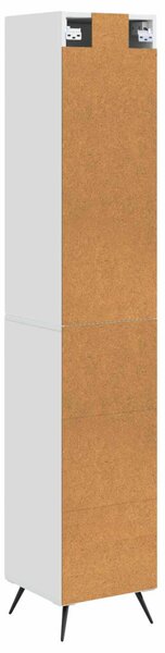 Szekrény szett 2 pcs Magasfényű Fehér 34,5 x 34,5 x 90 cm