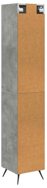 Szekrény szett 2 pcs Betonszürke 34,5 x 34,5 x 90 cm Szerelt Fa