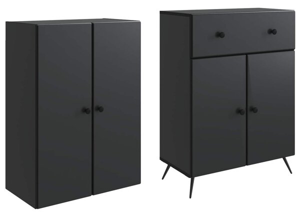 2 pcs Fekete