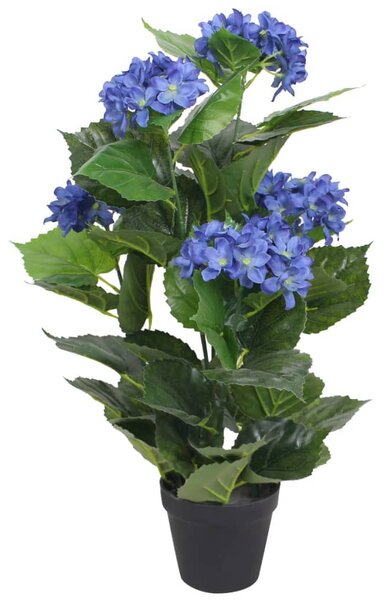 Műhortenzia virágcseréppel 60 cm kék